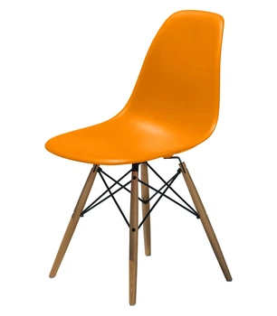 Стілець Тауер Вуд пластиковий помаранчевий колір