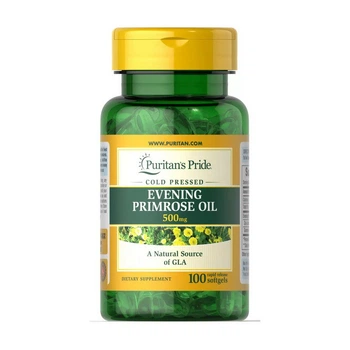 Олія примули вечірньої Puritan's Pride Evening Primrose Oil 500 мг 100 м'яких капсул