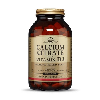 Кальцій цитрат з вітаміном D3 Solgar Calcium Citrate with Vitamin D3 240 таблеток