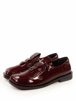 Женские туфли из мягкой лаковой кожи It-girl 2511-101-1 40р-25,5см Бордовый (2000000533605)