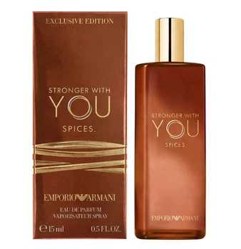 Миниатюра Парфюмированная вода для мужчин Giorgio Armani Stronger With You Spices 15 мл