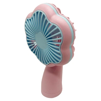 Вентилятор ручной портативный 2 в 1 MK 5612(Pink) 2 режима