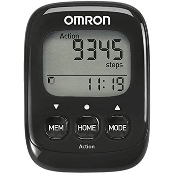 Шагомер OMRON Walking Style IV с 3D-сенсором и памятью на 7 дней, черный