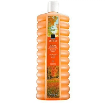 Піна для ванни Avon Senses Golden embrace «Золоті обійми» з ароматом квітів апельсина та пачулі, 1000 мл