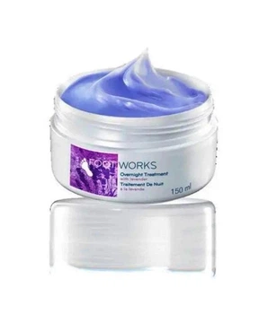 Нічний крем-догляд для ніг з екстрактом лаванди Avon Care Foot Works Lavender Hydrafing Overnight Treatment 150 мл