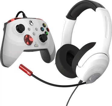 Zestaw Turtle Beach Rematch Advanced Wired i Airlite Radial White (049-026-RWB)