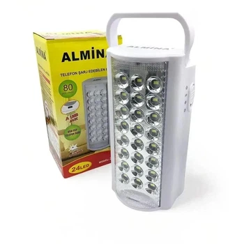 Ліхтар Almina DL-2424 24 LED переносна лампа з повербанком вбудований акумулятор