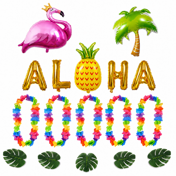 Фотозона Из Шаров Остров ALOHA ( 4 шара ) Гавайская Вечеринка