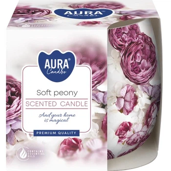 Свеча ароматичная Aura (Bispol) Мягкий пион (27680)