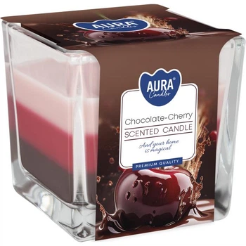 Свеча ароматичная Aura (Bispol) Шоколад-Вишня (27305)