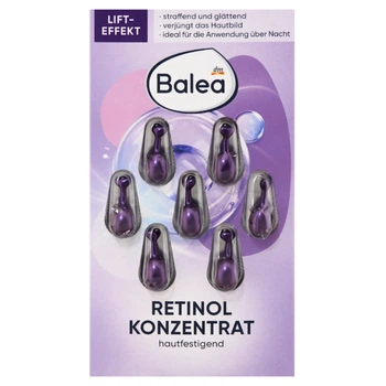 Balea сыворотка для лица Retinol с эффектом разглаживания морщин, 7 капсул