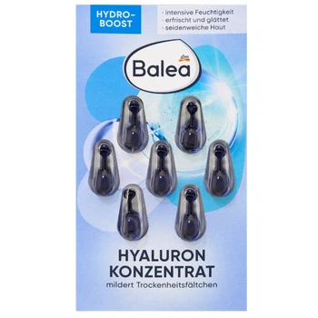 Сыворотка для лица Balea Hyaluron с интенсивным увлажняющим эффектом, 7 капсул