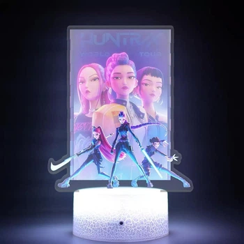 Детский настольный LED-светильник-ночник K-Pop Huntrix с пультом и сменой цветов