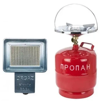 Комплект Газовый обогреватель Nurgaz NG-309 1.5 кВт и Баллон 8л