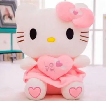 Мягкая Плюшевая Игрушка Хеллоу Китти 35 см, Hello Kitty, Детская Игрушка, Розовая