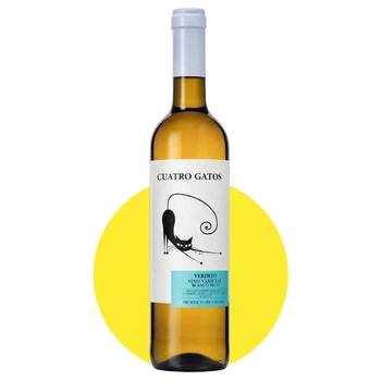 Вино Куатро Гатос Вердехо/Cuatro Gatos Verdejo белое сухое, 0,75 л, 11%
