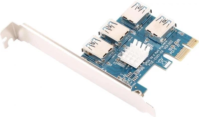 Адаптер Dynamode RX-riser-card-PCI-E-1-to-4