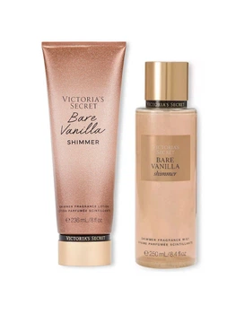 Парфюмированный набор для тела Bare Vanilla Shimmer Victoria’s Secret лосьон и мист 1159861879 (Коричневый 236 ml/250 ml)