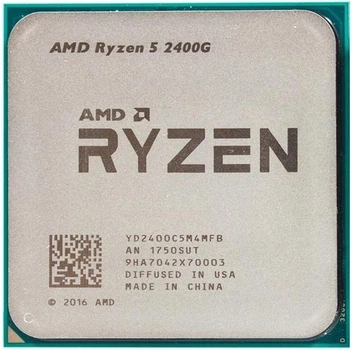 Процесор AMD Ryzen 5 2400G (sAM4, 8T, Tray) (Ryzen 5 2400G) Б/в