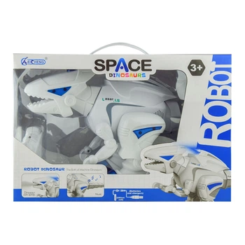 Космический динозавр 1042A на р/у 41см, аккум, звук, свет, ходит, пар, USBзаряд, в коробке (6985723010021)