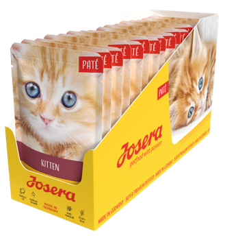 Вологий корм для кошенят Паштет з куркою та лососевою олією Josera Paté Kitten 85г * 16 шт