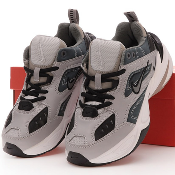 Кроссовки женские и мужские Ni M2K Tekno Grey White Black / Най м2к Текно серые белые черные 40