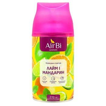 Балон змінний для авторозпилювача AirBi auto "Лайм і мандарин", 270 мл - 757666