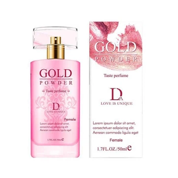 Духи женские с феромонами и перламутром Gold Powder цветочно-фруктовые 50 мл