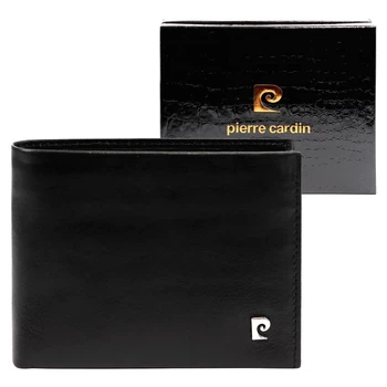 Чоловічий шкіряний гаманець Pierre Cardin SAHARA TILAK03 8806 Чорний