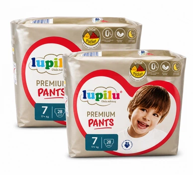 Підгузки-трусики Lupilu Premium Pants Розмір 7 (17+ кг) 56 шт набір 2 упаковки по 28 шт