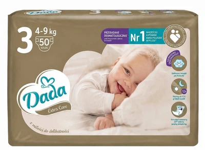 Підгузки памперси Dada Extra Care Розмір 3 (4-9 кг) 50 шт