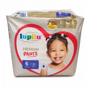 Підгузки-трусики Lupilu Premium Pants Розмір 6 (15+ кг) 32 шт