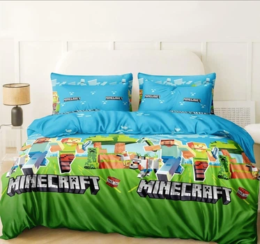 Комплект постельного белья Бязь Голд "Minecraft" в детскую кроватку колыбель110*150 см