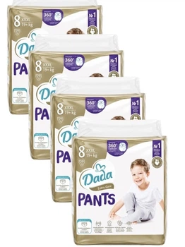 Підгузки-трусики Dada Pants Розмір 8 (19+ кг) 116 шт набір 4 упаковки по 29 шт