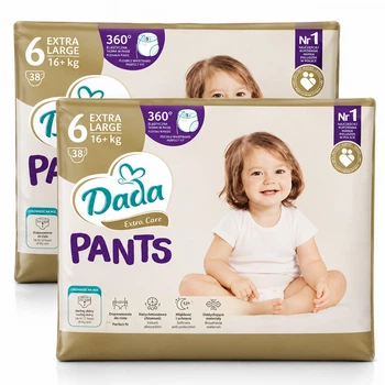 Підгузки-трусики Dada Pants Розмір 6 (16+ кг) 76 шт набір 2 упаковки по 38 шт