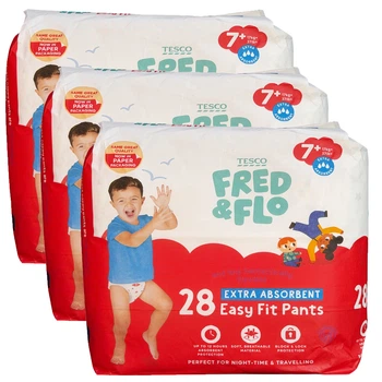 Подгузники - трусики Fred & Flo размер 7+ (17+ кг), 84 шт