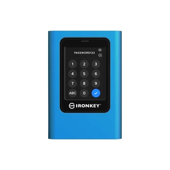 Портативний SSD Kingston IronKey Vault Privacy 80 960 ГБ USB 3.2 Gen 1 Type-C (IKVP80ES/960G), синій