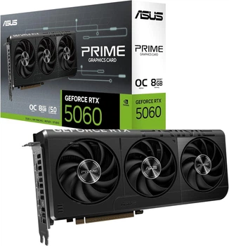 Відеокарта ASUS PRIME GeForce RTX 5060 OC Edition (PRIME-RTX5060-O8G)