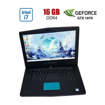 Игровой ноутбук Dell Alienware 15 R3 / 15.6" (1920x1080) IPS / Intel Core i7-7700HQ (4 (8) ядер по 2.80 - 3.8 GHz) / 16 GB DDR4 / 180 GB SSD + 1000 GB HDD / nVidia GeForce GTX 1070, 8 GB GDDR5, 256-bit / WebCam б/у