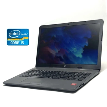 Ультрабук Б-класс HP 255 G7 / 15.6" (1920x1080) TN / AMD Ryzen 5 2500U (4 (8) ядра по 2.0 - 3.6 GHz) / 8 GB DDR4 / 128 GB SSD / AMD Radeon RX Vega 8 Graphics / WebCam / Win 10 Home б/у