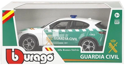 Kolekcjonerski model samochodu Bburago Alfa Romeo Stelvio Guardia Civil 1:24 (8412842785373)