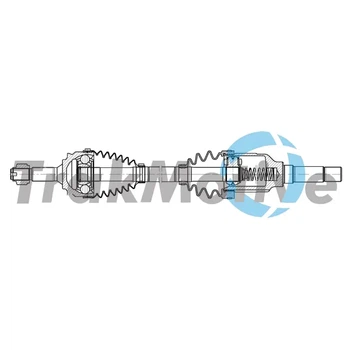 Приводний вал 302226 TRAKMOTIVE TRAKMOTIVE 30-2226 Citroen DS3, C3; Peugeot 208 1608032780, 1608032880, 3273WG