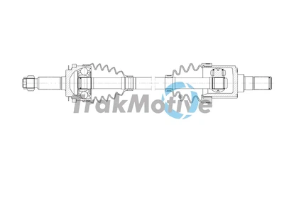 TRAKMOTIVE KIA Напіввісь передн. лів. PICANTO I (SA) 1.1 04-11 TRAKMOTIVE 30-2049 KIA Picanto 4950007110