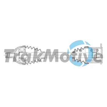 TRAKMOTIVE VW Напіввісь передня ліва PASSAT B7 Variant (365) 2.0 TDI 12-14 TRAKMOTIVE 30-2383 Volkswagen Passat, CC, Touran 3AA407271A, 3AA407451AX