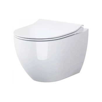 Унитаз подвесной Cersanit Zen Clean On S701-428 дюропластовым сиденьем Slim