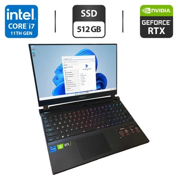 Игровой ноутбук Gigabyte Aorus 15P XD / 15.6" (1920x1080) IPS / Intel Core i7-11800H (8 (16) ядер по 2.3 - 4.6 GHz) / 16 GB DDR4 / 512 GB SSD / nVidia GeForce RTX 3070, 8 GB GDDR6, 256-bit / WebCam б/у