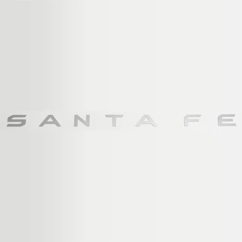 Эмблема надпись SantaFe Hyundai 96,7*3,2 см алюминий, хром, матовый
