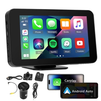 Автомобільний 4,7-дюймовий сенсорний екран BT Wireless Android Auto Apple Carplay