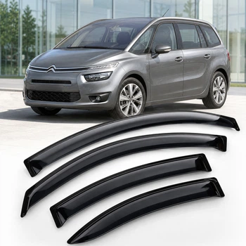 Дефлектори вікон вітровики для Citroen C4 Grand Picasso II 2013 Скотч 3M (AMC42113) Acrylic 4 шт