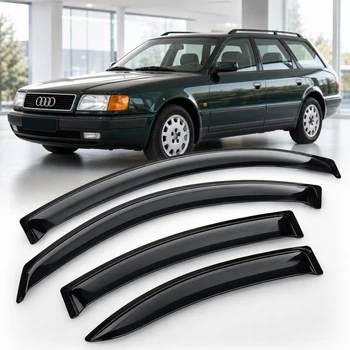 Дефлектори вікон вітровики для Audi 100 Avant (4A, C4) 1990-1994/Audi A6 Avant 1994-1997(4A, C4) Скотч 3M (AMA11290) Acrylic 4 шт